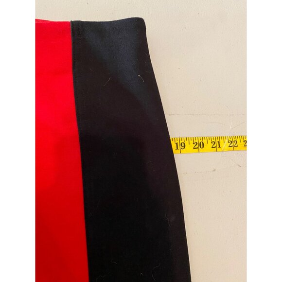 Michael Kors Womens Colorblock Pencil Skirt Black & Red Skize 10 - Picture 7 of 9